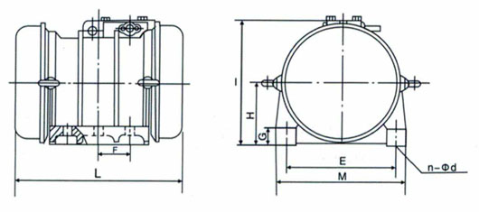 TZDC振動(dòng)電機(jī)外形圖 TZDC振動(dòng)電機(jī)外形圖